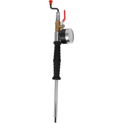 Manomètre de Pression des Pneus en Fer Robuste Embout Portable et Fonction Pratique, pour Compresseur à Air Portatif et Gonflage Rapide Automobile (1/5)