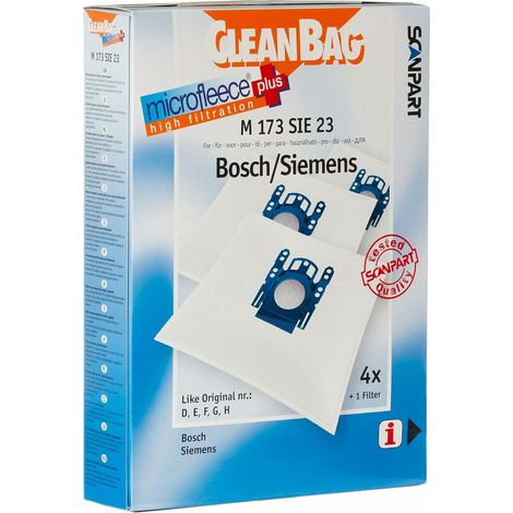 Cleanbag Scanpart M173SIE23 sacchetto per aspirapolvere multicolore