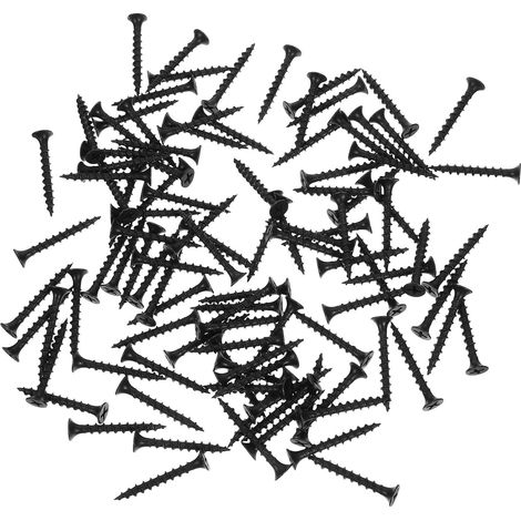Vis autotaraudeuses pour plaques de plâtre Healeved, acier au carbone polyvalent, 100 pièces,