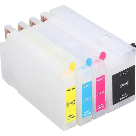 4-Farben-Tintenpatrone mit Permanentchip, nachfüllbare Tintenbox, Ersatz-Druckerzubehör für HP