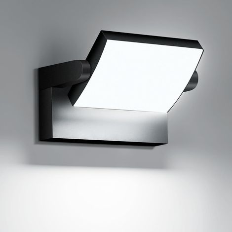 40W Appliques Murales Extérieure avec panneau LED pivotant à 350° Noir Applique Exterieur 4000Lm Projecteur LED 6000K Blanc Froid Applique Intérieur étanche IP65 (1/5)