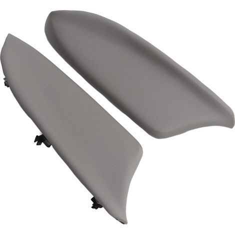 Protectores para manijas de puertas delanteras y reposabrazos del Accord (2012-2018) - Juego de dos kits de piel sintética gris (1/5)