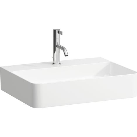 LAUFEN VAL Lavabo sobre encimera, 1 agujero para grifo, sin