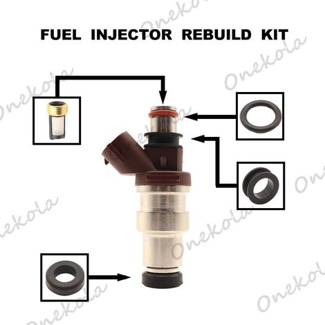 Fuel injector repair kit, seal and filter suitable for Prado RZJ9 3RZ 23250-75050 (1/2)