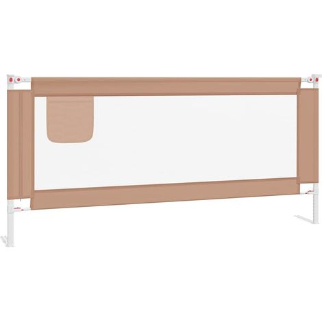 Maison Exclusive - Kleinkind-Bettschutzgitter Taupe 200x25 cm Sto (1/5)