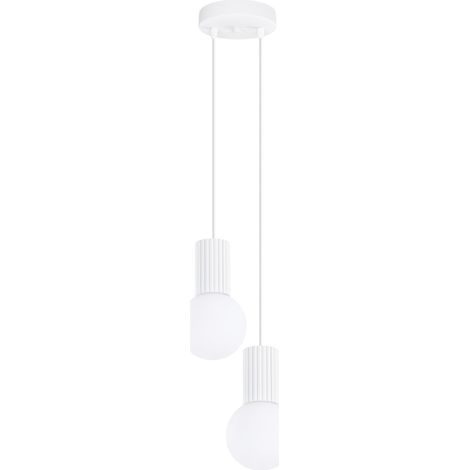 Lámparas colgantes Halo blanco aluminio/vidrio 2xG9 Sollux (1/5)