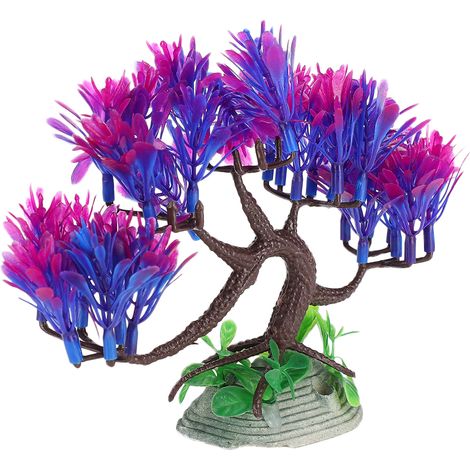 Plantes aquatiques artificielles vertes et colorées, décorations pour aquarium (Q&8209S015C) (1/5)