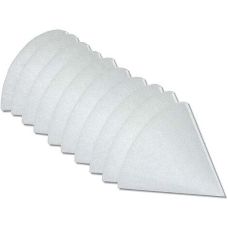 10x Filtres coniques pour ventilation, VMC par ex. compatible avec Helios, Maico, Pluggit, Zehnder - Filtre d'évacuation G4, DN 125, blanc