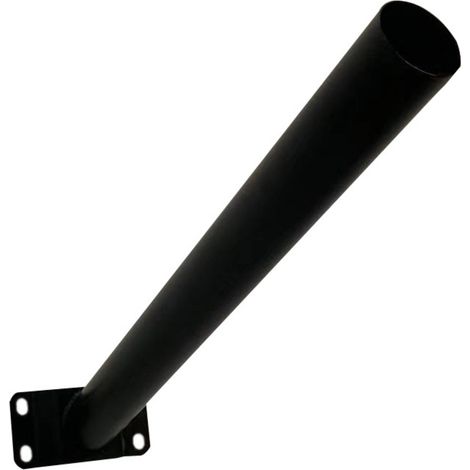 Staffa lampione nera in metallo con kit Polux 324092 (1/5)