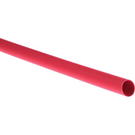 Gaine thermorétractable RS PRO, Dia. 6.4mm Rouge rétreint 2:1, 1.2m ( Prix pour Paquet de 5 )