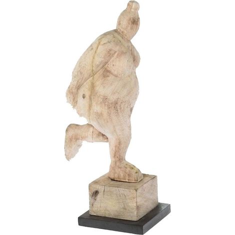 Statue de bois naturel 41 cm