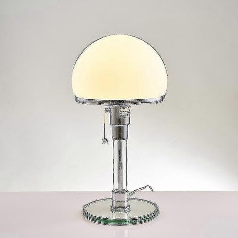 Lampe de chevet LED design Bauhaus, lampe de table en verre simple pour l'éclairage (1/4)