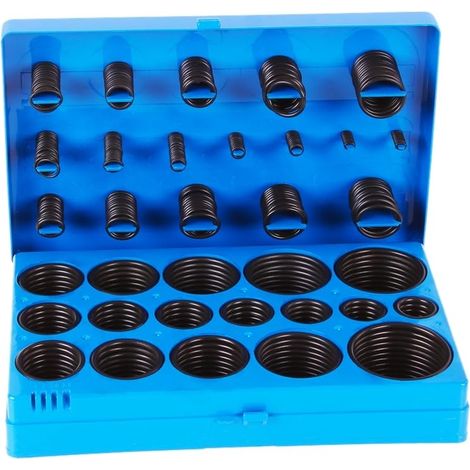 TECPO Assortimento di guarnizioni in gomma, 3 – 50 mm, 419 pezzi, anello di tenuta (1/3)