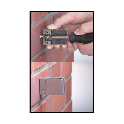 VETRO Wandbefestigungs-2er-Set 2 Klemmbacken für Wand, links