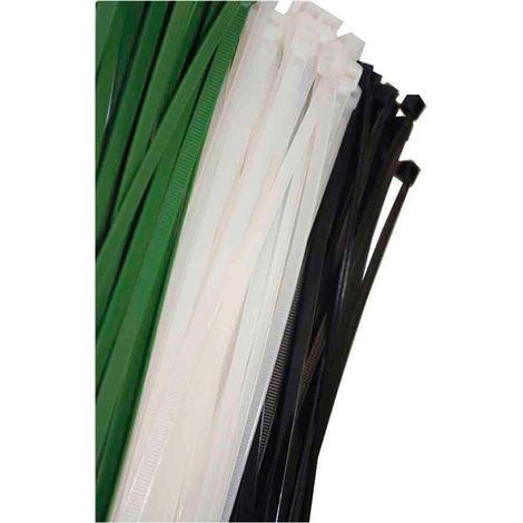 Fascette per cavi naturali 300x4,8 mm (sacchetto da 100 unità) Nylon di alta qualità (1/4)