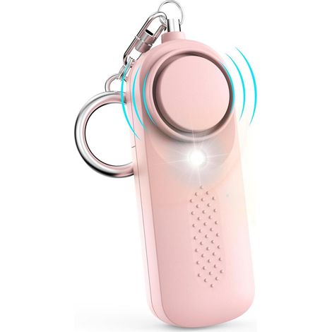 Porte-clés alarme de sécurité personnelle avec lumière LED, alarme sonore d'urgence de 130 décibels (1/5)