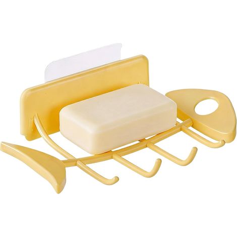dish holder Wall mounted soap dish no drill bathroom shelf (1/5)