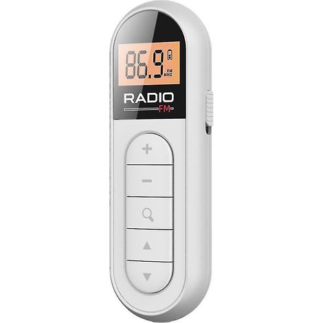 Radio FM stéréo numérique de poche portable, récepteur radio avec micro cravate, rechargeable par USB, écouteurs inclus (1/4)