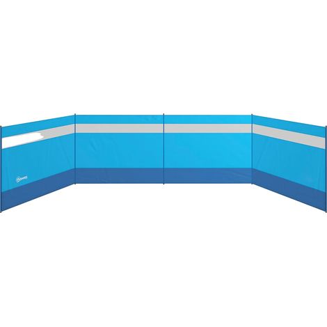 Cortavientos de camping, 4 paneles, diseño portátil, dimensiones 725 x 140 cm (1/2)