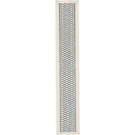 Chemin de table bohème - Chemin de table en jute naturel de 183 cm de long avec motif tissé style ferme (1/5)