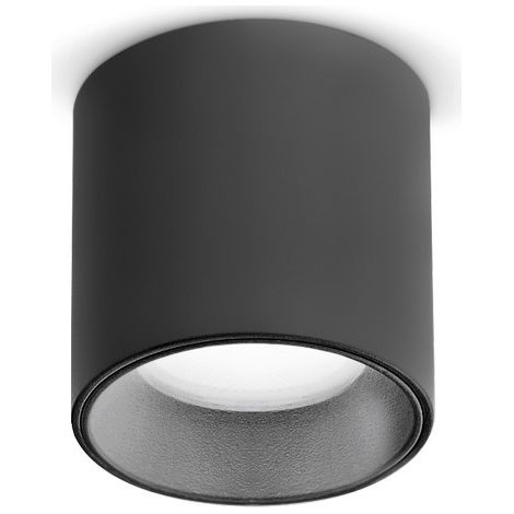 Ideal Lux NITRO Spot LED encastrable à intensité variable en saillie noir 2700K (1/2)