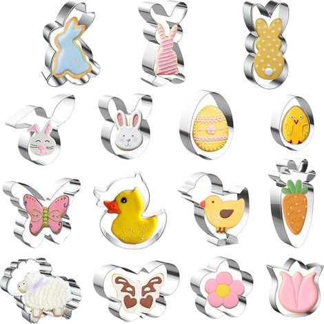 15 x Stainless Steel Animal Pastry Cutters (1/5)