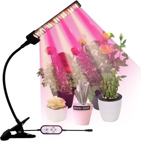 Lampes horticoles à connexion en série, haute efficacité et respectueuses de l'environnement pour le jardinage, les expositions florales et les plantes en pot (hauteur réglable, 3 LED).-AquaForge (1/5)