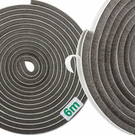 Cepillo autoadhesivo para sellar puertas y ventanas, resistente al viento y al polvo, reduce el ruido, 99 (1/5)