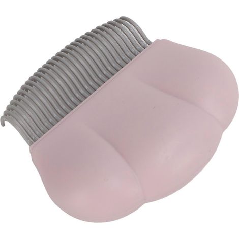 Peigne coquillage pour chat - Élimine les poils morts - Peigne massant pour animaux de compagnie (poils courts et longs) - Rose (1/2)