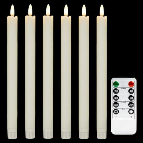 BelleRise - Lot de 6 guirlandes lumineuses LED à piles AA avec télécommande et minuterie (1/5)