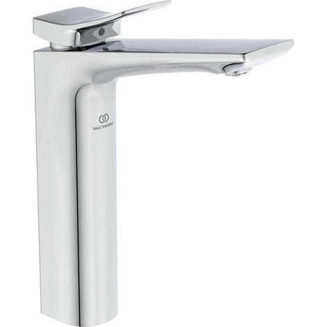 Rubinetto lavabo CHECK sporgenza 150 mm cromato con base allungata o piletta IDEAL STANDARD (1/4)