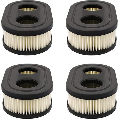 4 Pièces Filtre à Air de Tondeuse à Gazon, Filtre à Air Moteur, Filtre Tondeuse à Gazon, Convient pour Remplacer les Pièces Endommagées de la Tondeuse à Gazon(Noir) (1/5)