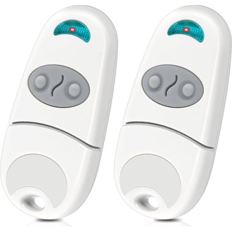 Telecommande Portail 433.92 MHz, Télécommande de Portail, 2 Boutons, Télécommande Porte de Garage, Bip Portail Remote Control Badge Portail