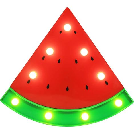 La pastèque LED petite lumière nocturne alimentée par batterie pour la décoration de la chambre des enfants (1/5)
