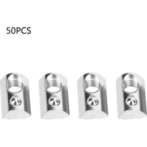 50 Stück Aluminium-Federmuttern für T-Nut-Profile, europäischer Standard (M8) (1/5)