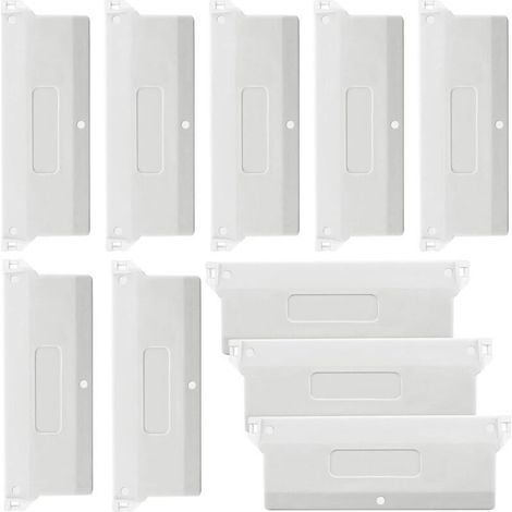 Plaques de lestage pour stores verticaux 10 pièces – Dimensions 127 x 50 mm – Plastique imperméable et antirouille – Maintien optimal des lamelles (1/5)