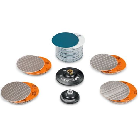 Set  preparazione  lucidatura  superfici  tubi  profili  in  acciaio  inox  fine  -  63806193040