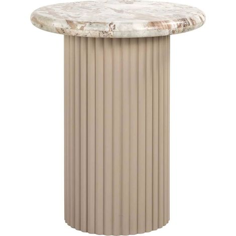 Table d'appoint élégante en marbre - Beige marbré élégant (1/3)