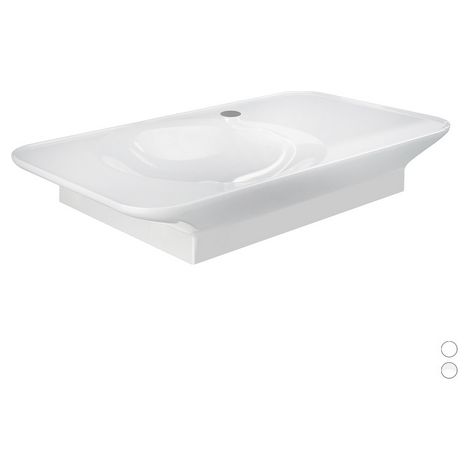 Lavabo sospeso valet da 92 cm ripiano a dx bianco alpino (1/3)