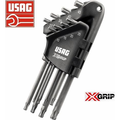 Usag 280 XTX/S8 serie chiavi TORX maschio lunghe X-Grip da T10 a T45 (1/5)