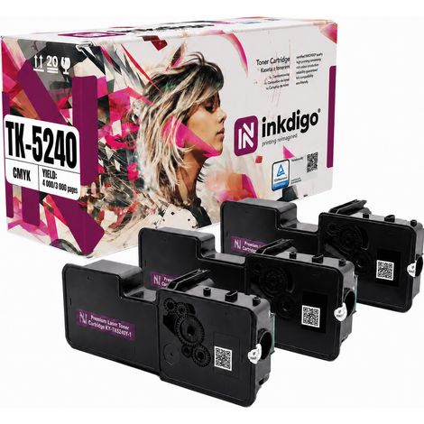 Toner Inkdigo TK5240 compatibile con Kyocera ecosys M5526cdn P5026cdn certificato TÜV (1/5)