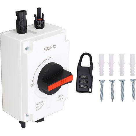 DC 1200V 40A 4P IP66 wasserdichter Trennschalter für Photovoltaik-Solaranlagen, Trennschalter geeignet für Wohnmobile, Boote und Solarmodule. (1/5)