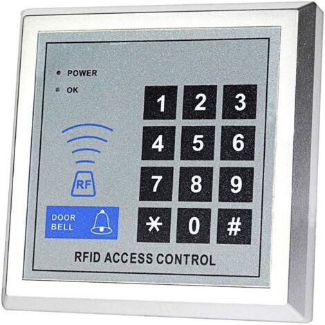 125KHz RFID Autonome de Lecteur de Cartes de ID de contrôle d'accès avec Clavier numérique de pour Le système d'entrée de Porte Simple, 500 utilisateurs (1/5)