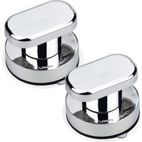 2PCS Poignée de Porte à Ventouse Poignée Ventouse Baie Vitrée Ventouse Forte Tirer Poignées pour Verre de Salle de Bain Armoire Tiroir Poignée de Porte