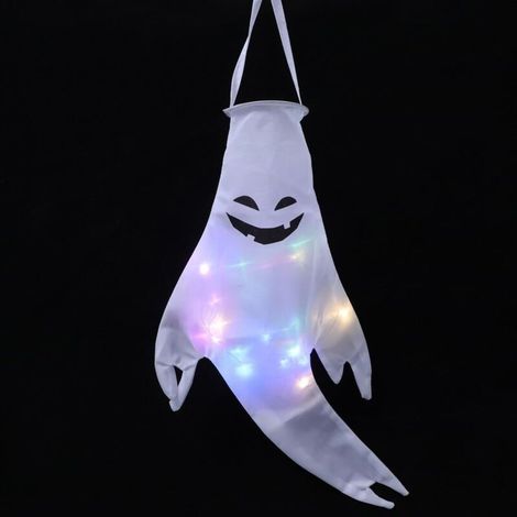 Guirlande lumineuse d'extérieur, Halloween Suspendus Fantôme Décoration Manches à Air d'halloween Esprit Suspendu - Grand 50 pouces (1/4)