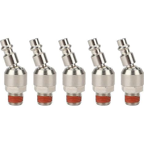 Raccord pivotant pour outil pneumatique 1/4 pouce NPT mâle, raccord pivotant industriel 1/4 pouce (1/4)