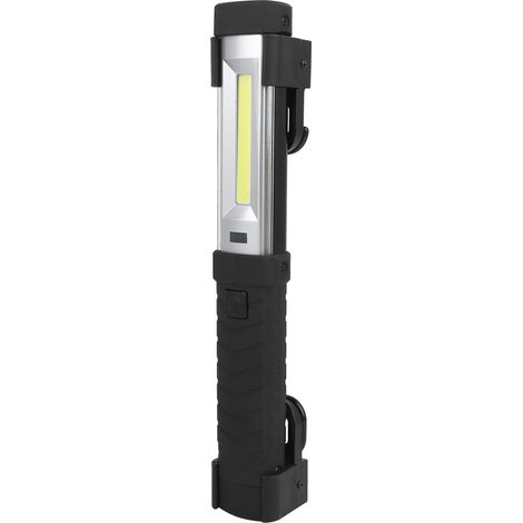 Stylo multifonctionnel lumineux d'inspection magnétique en forme de lampe d'inspection, rechargeable par USB, en ABS étanche, noir (1/5)