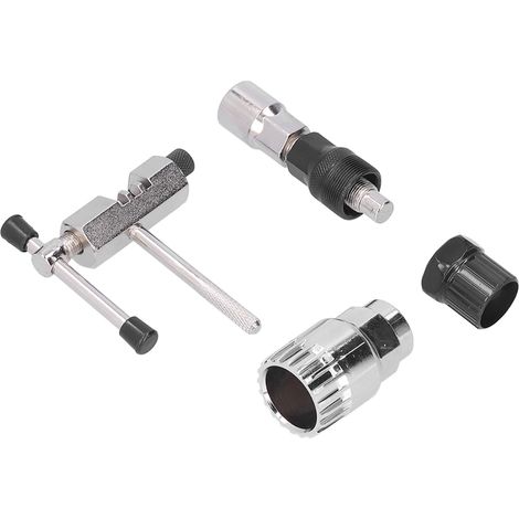 Kit d'outils de réparation de vélo comprenant un extracteur de manivelle, un démonte-support et un dérive-chaîne pour le démontage et la réparation de VTT. (1/5)