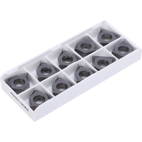 10 plaquettes de tournage CNC WNMU080608ENGM LF6018, lames en carbure cémenté pour tour, outil de coupe (1/5)