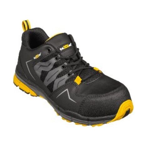 teXXor® 6118 Gr. 43 teXXor® S1P-Sicherheitshalbschuhe BREST schwarz/grau/gelb (1/2)
